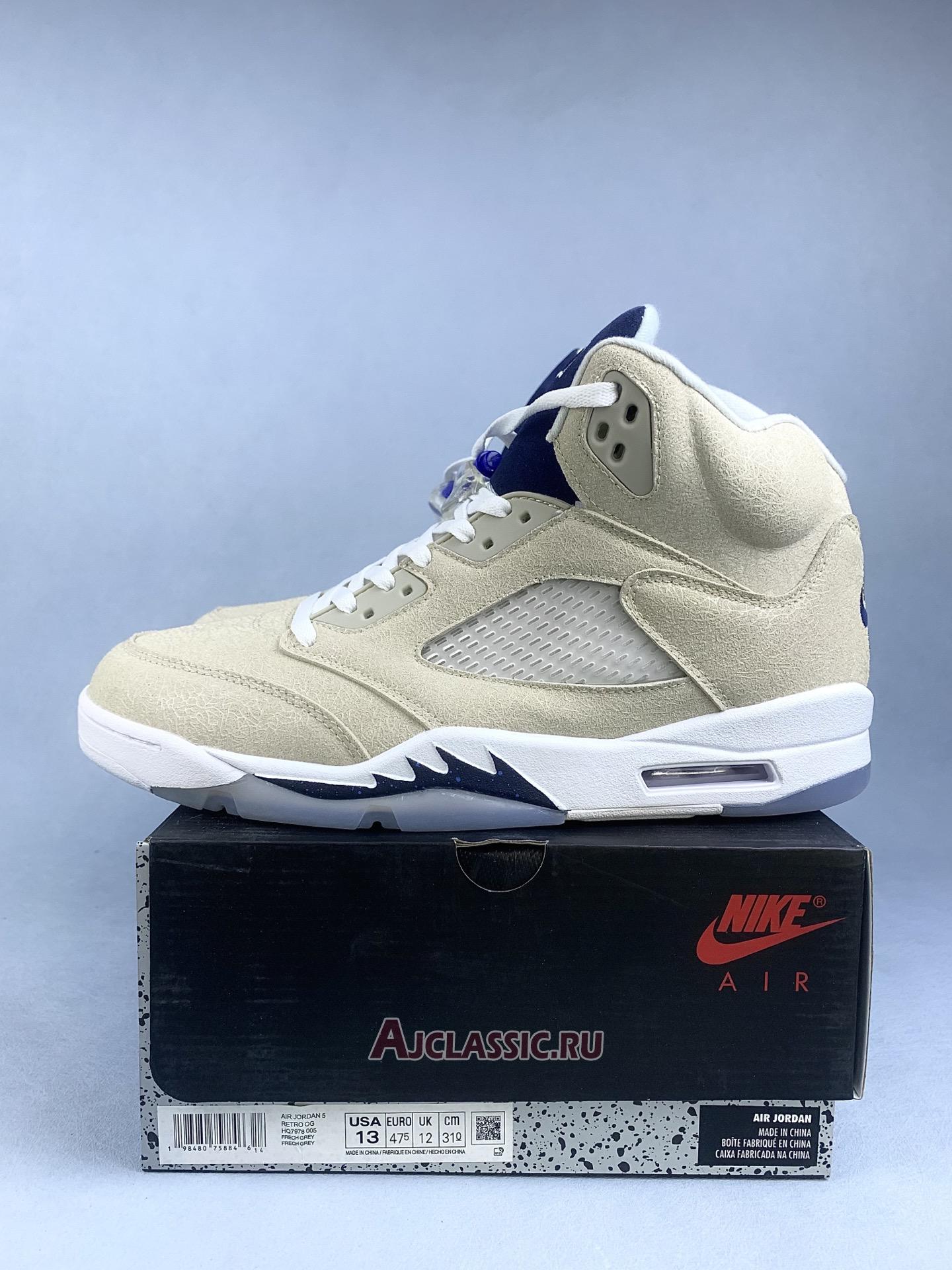 New Air Jordan 5 Retro PE "Georgetown" DJ4954 997015 SZ Shoes