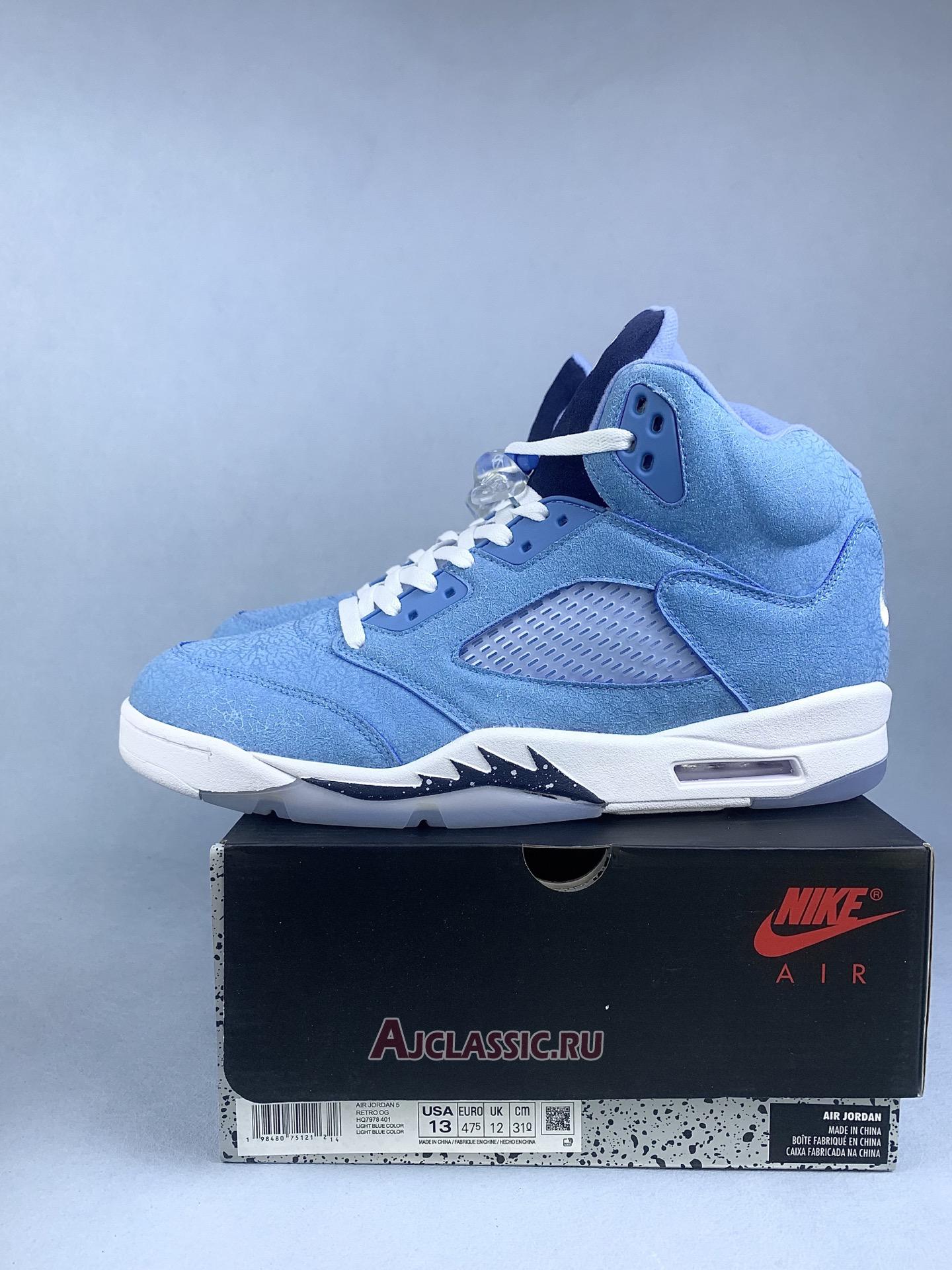 New Air Jordan 5 Retro PE "NCAA Pack - UNC" DJ4954 997025 SZ Shoes