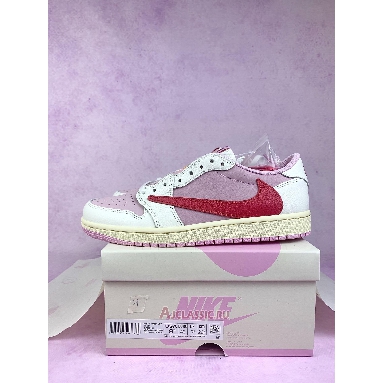 Buy Travis Scott x Air Jordan 1 Low OG Tropical Pink Pink IQ7604-101-2 Quality Reps Replicas Shoes