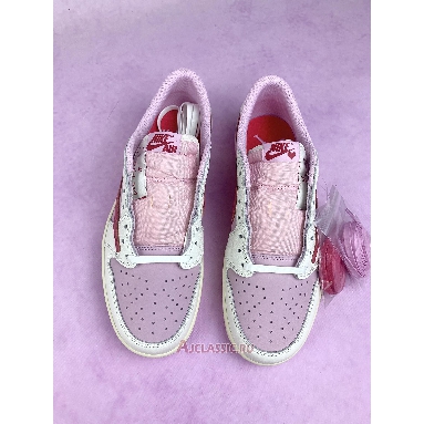 Buy Travis Scott x Air Jordan 1 Low OG Tropical Pink Pink IQ7604-101-2 Quality Reps Replicas Shoes