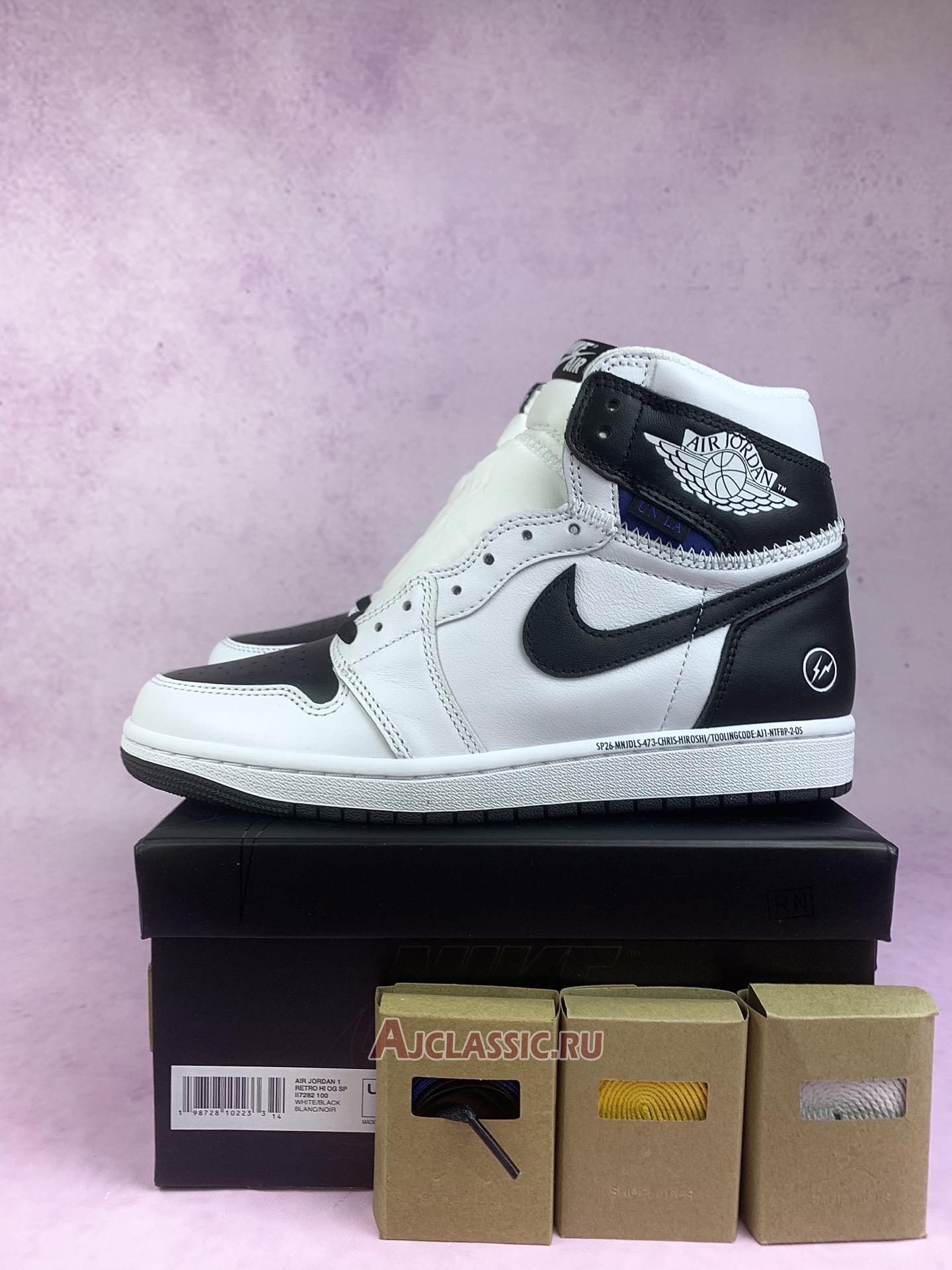 New Fragment Design x Union LA x Air Jordan 1 Retro High OG SP "White Black" II7282-100 Shoes