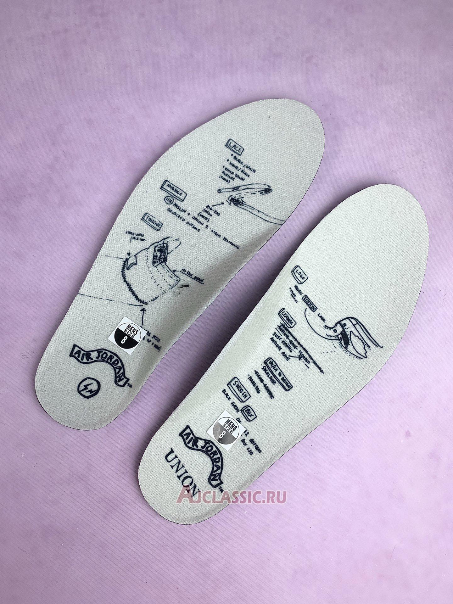 New Fragment Design x Union LA x Air Jordan 1 Retro High OG SP "White Black" II7282-100 Shoes