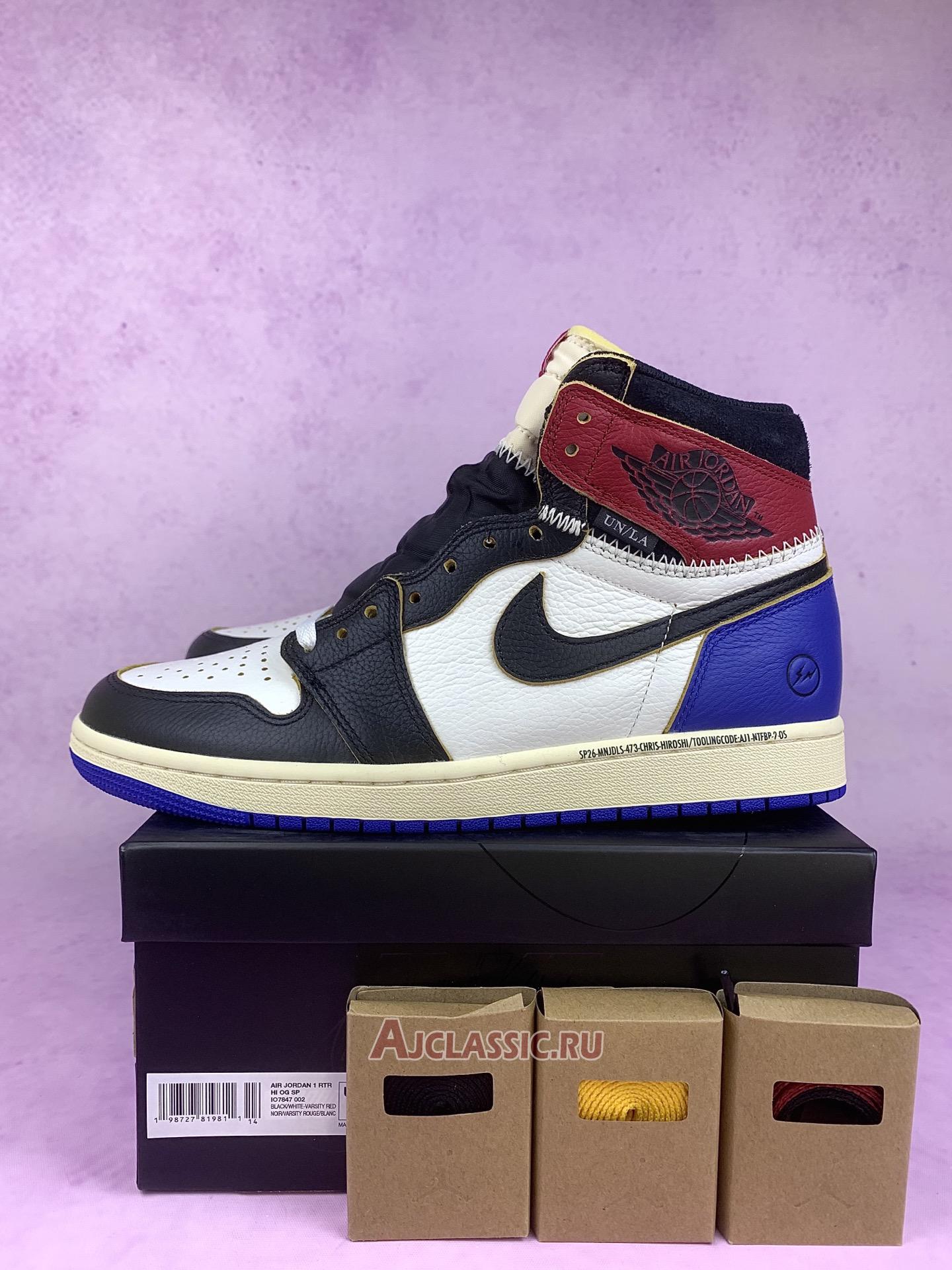 New Fragment Design x Union LA x Air Jordan 1 Retro High OG "Varsity Red" IO7847-002 Shoes