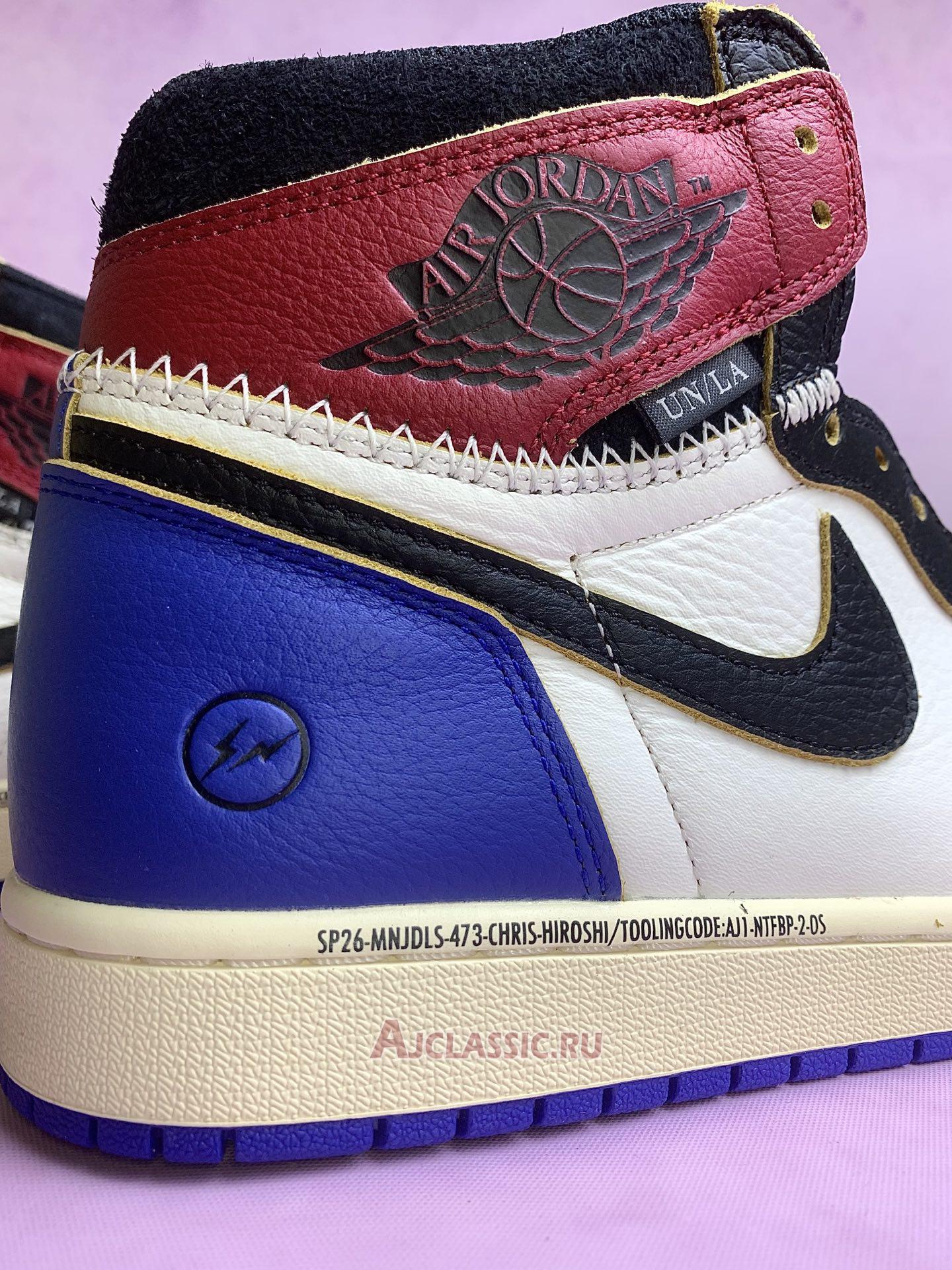 New Fragment Design x Union LA x Air Jordan 1 Retro High OG "Varsity Red" IO7847-002 Shoes