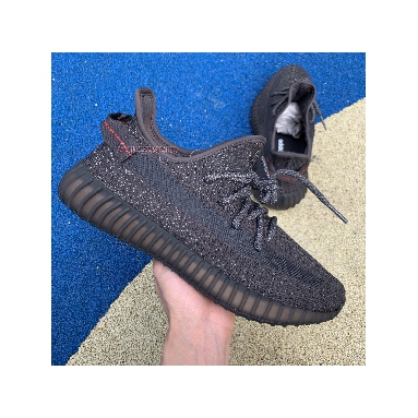 Adidas Yeezy Boost 350 V2 Black Reflective FU9007 Black Reflective/Black Reflective Mens Womens Shoes