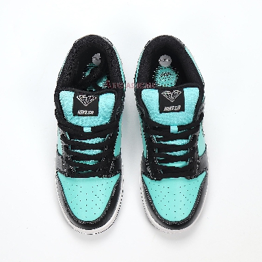 Nike Diamond Supply Co. x Dunk Low Pro SB Tiffany 304292-402 Aqua/Chrome/Black/Green Mens Womens Shoes