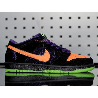 Nike Dunk Low SB Night of Mischief BQ6817-006 Black/Total Orange-Court Purple-Volt Mens Womens Shoes