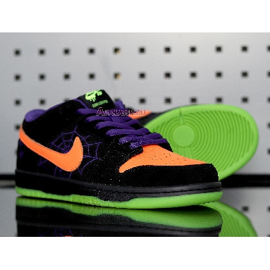 Nike Dunk Low SB Night of Mischief BQ6817-006 Black/Total Orange-Court Purple-Volt Mens Womens Shoes