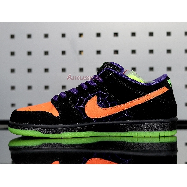 Nike Dunk Low SB Night of Mischief BQ6817-006 Black/Total Orange-Court Purple-Volt Mens Womens Shoes