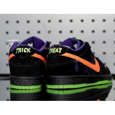 Nike Dunk Low SB Night of Mischief BQ6817-006 Black/Total Orange-Court Purple-Volt Mens Womens Shoes