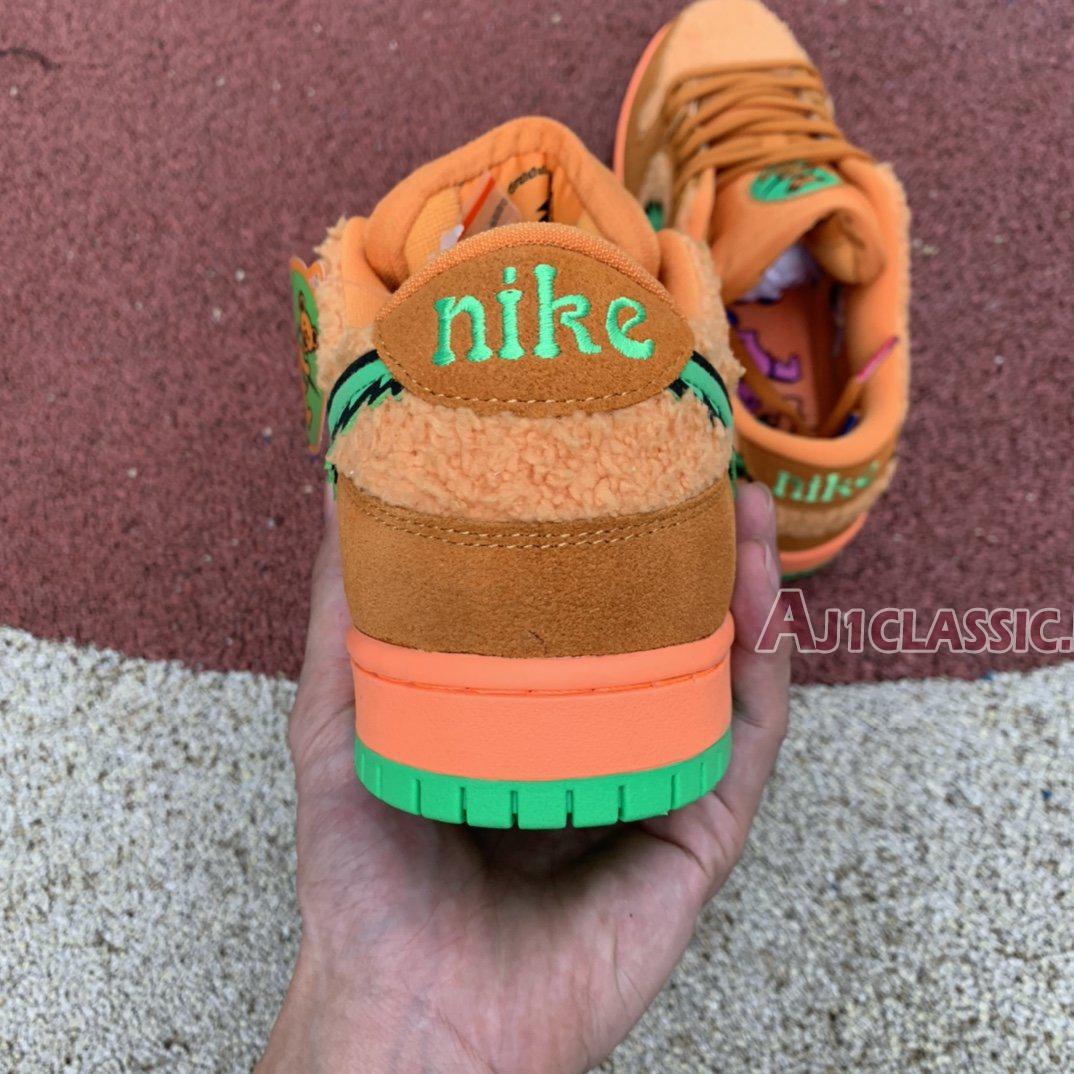 New Grateful Dead x Nike SB Dunk Low "Orange Bear" CJ5378-800 Shoes