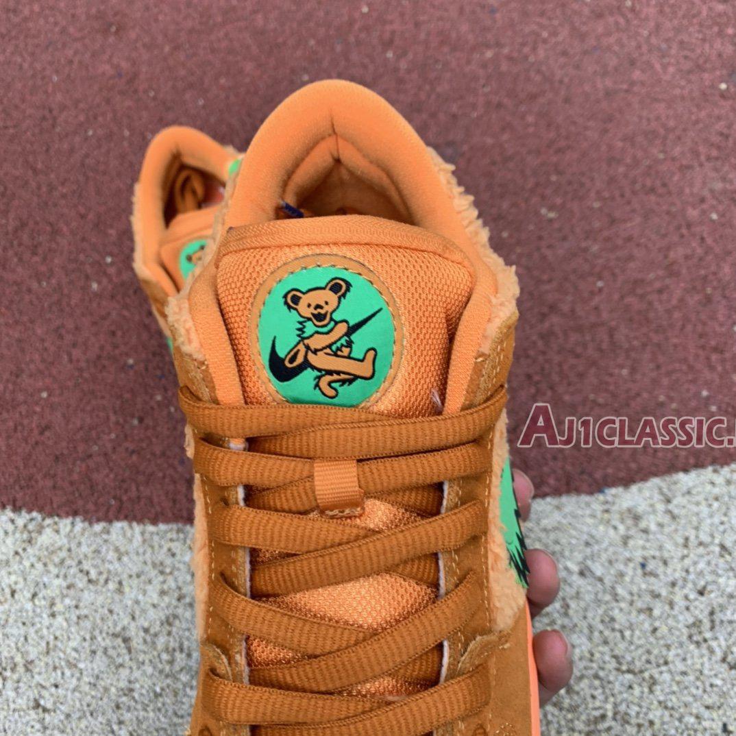 New Grateful Dead x Nike SB Dunk Low "Orange Bear" CJ5378-800 Shoes