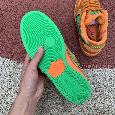 Grateful Dead x Nike SB Dunk Low Orange Bear CJ5378-800 Bright Ceramic/Green Spark Mens Womens Shoes