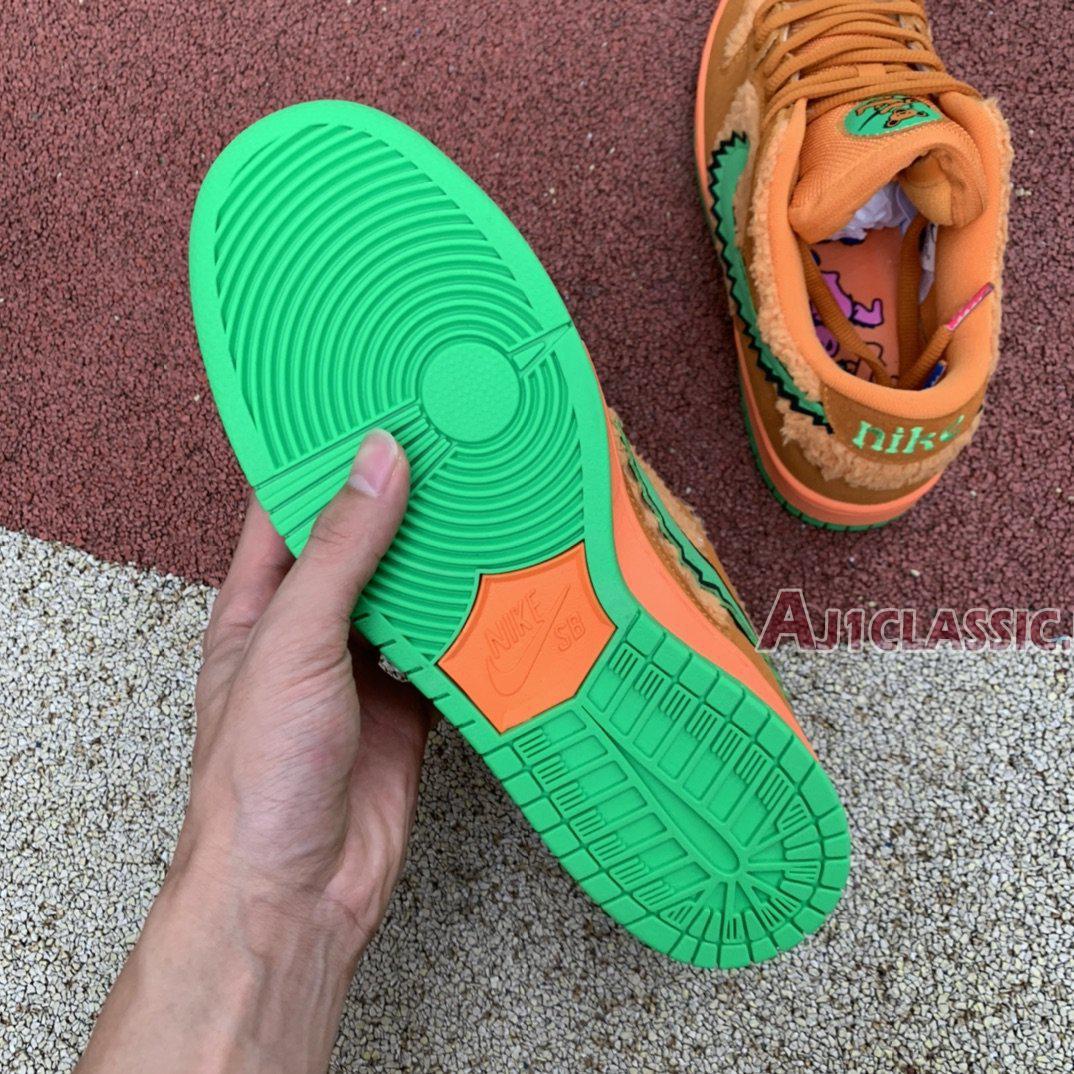 New Grateful Dead x Nike SB Dunk Low "Orange Bear" CJ5378-800 Shoes