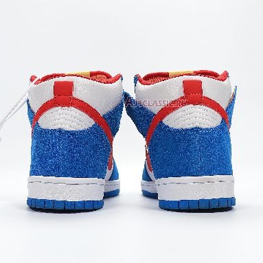 Nike Dunk High SB Doraemon CI2692-400 Light Photo Blue/Light Photo Blue/Speed Yellow/University Red Mens Womens Shoes