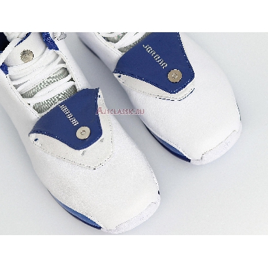 Air Jordan 18 Retro White Sport Royal AA2494-106 White/Sport Royal-White-Metallic Silver Mens Womens Shoes