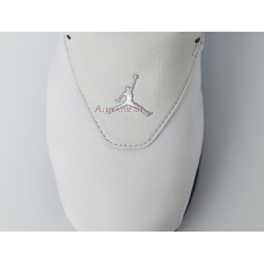 Air Jordan 18 Retro White Sport Royal AA2494-106 White/Sport Royal-White-Metallic Silver Mens Womens Shoes