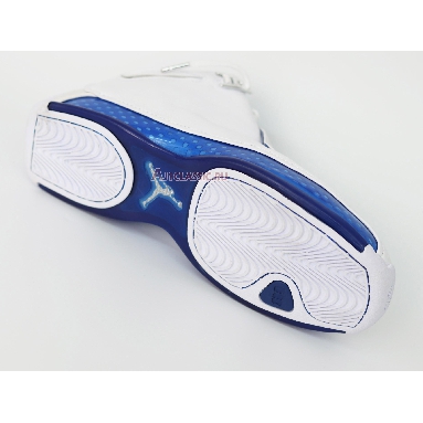 Air Jordan 18 Retro White Sport Royal AA2494-106 White/Sport Royal-White-Metallic Silver Mens Womens Shoes