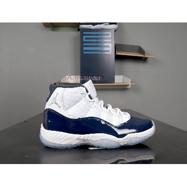 Air Jordan 11 Retro Win Like 82 378037-123 White/University Blue-Midnight Navy Mens Womens Shoes