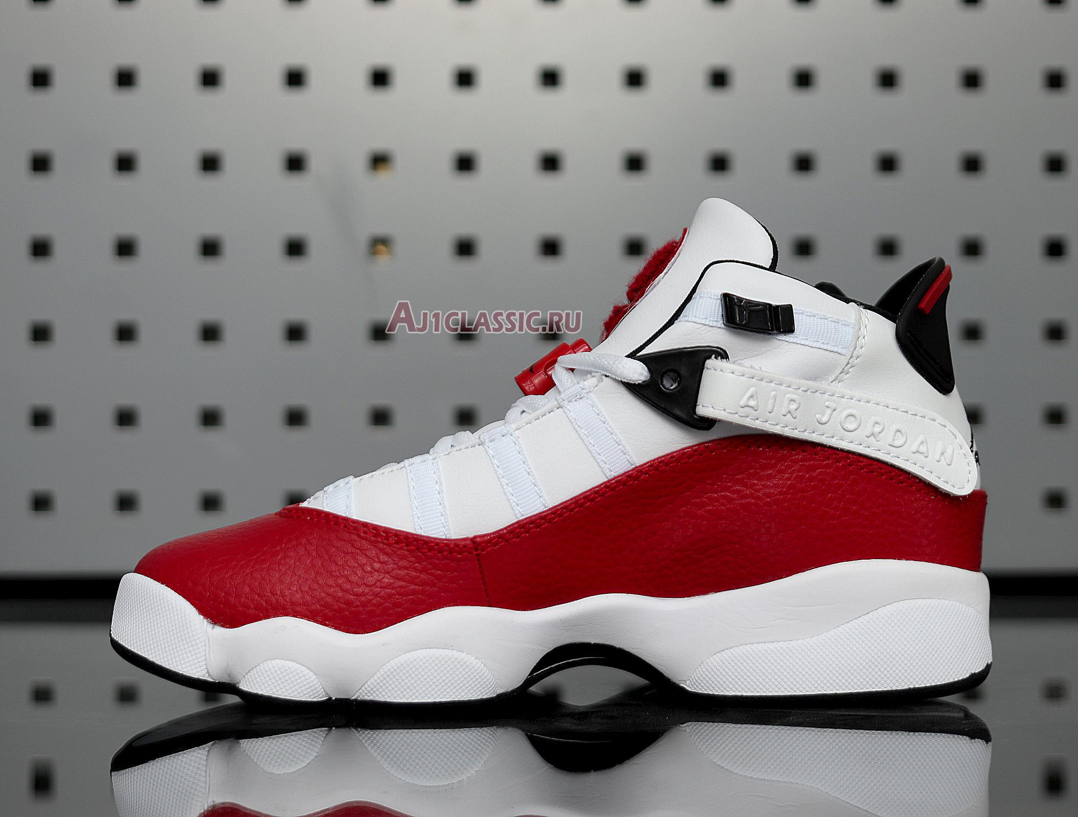 New Air Jordan 6 Rings "White University Red" 322992-120 Shoes