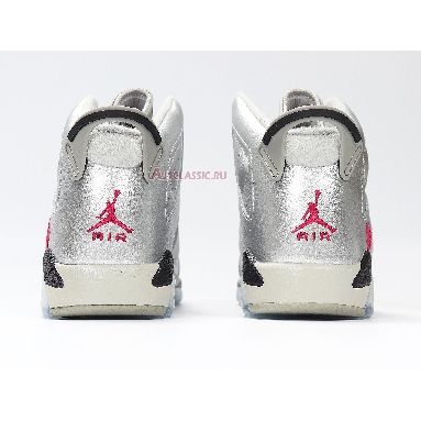 Air Jordan 6 Retro GG Valentines Day 543390-009 Metallic Silver/Vivid Pink-Black Mens Womens Shoes
