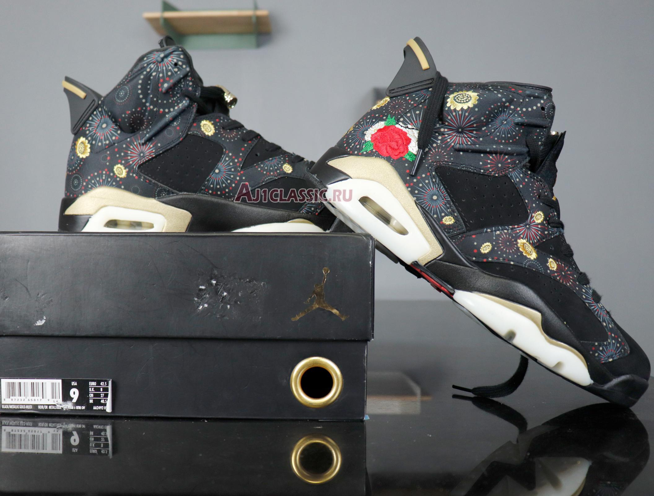 New Air Jordan 6 Retro "Chinese New Year" AA2492-021 Shoes