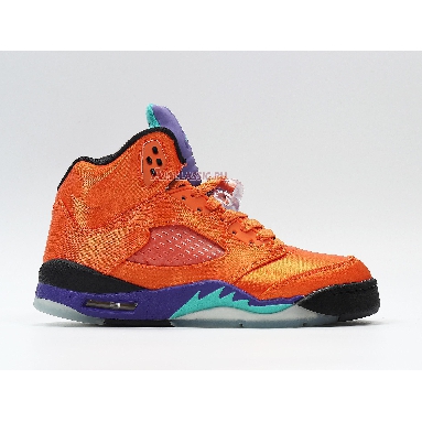 Air Jordan 5 Retro Fresh Prince of Bel-Air Friends and Family MNJDLS-818-861523 Gold/Orange/Purple/Blue/Black Mens Womens Shoes