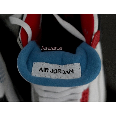 Air Jordan 4 Retro SE What The 4 CI1184-146 White/Fire Red-Tech Grey-Military Blue Mens Womens Shoes