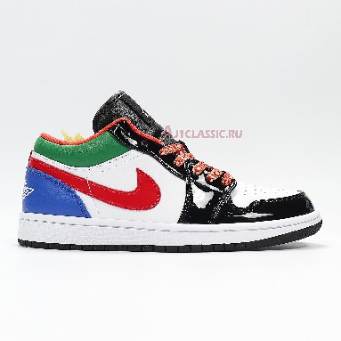 Air Jordan 1 Low Multi-Color CZ4776-101 White/Black/Red/Green/Blue Mens Womens Shoes