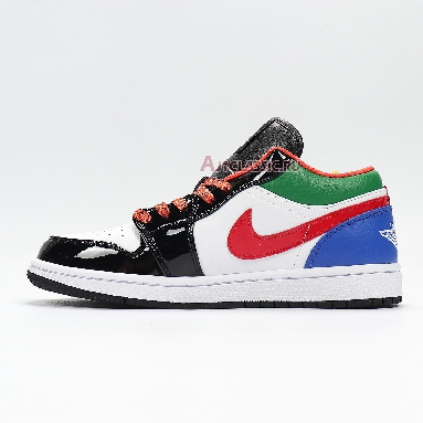 Air Jordan 1 Low Multi-Color CZ4776-101 White/Black/Red/Green/Blue Mens Womens Shoes