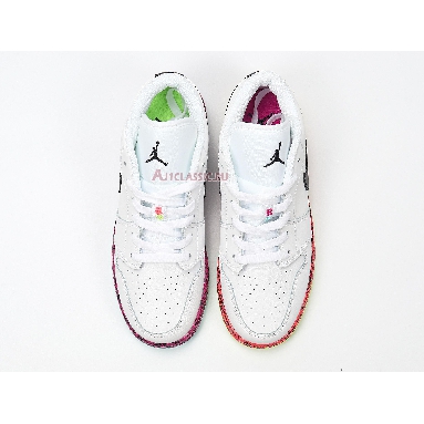 Air Jordan 1 Low GS Multi-Color CV9548-100 White/Black/Red Mens Womens Shoes