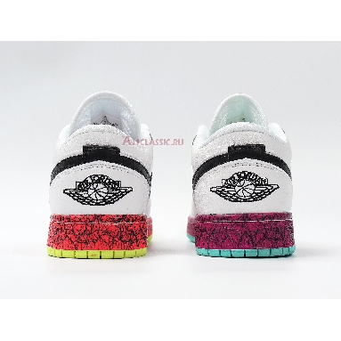 Air Jordan 1 Low GS Multi-Color CV9548-100 White/Black/Red Mens Womens Shoes