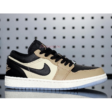 Air Jordan 1 Low Fossil CQ9446-003 Black/Fossil/Pale Ivory/Mushroom Mens Womens Shoes