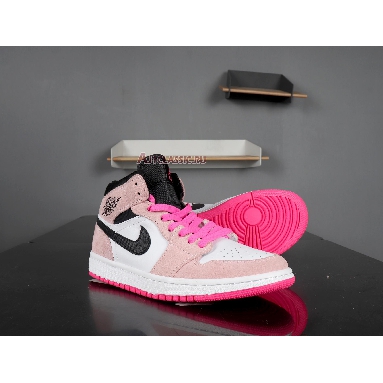 Air Jordan 1 Mid SE Crimson Tint 852542-801 Crimson Tint/Black-Sail-Hyper Pink Mens Womens Shoes