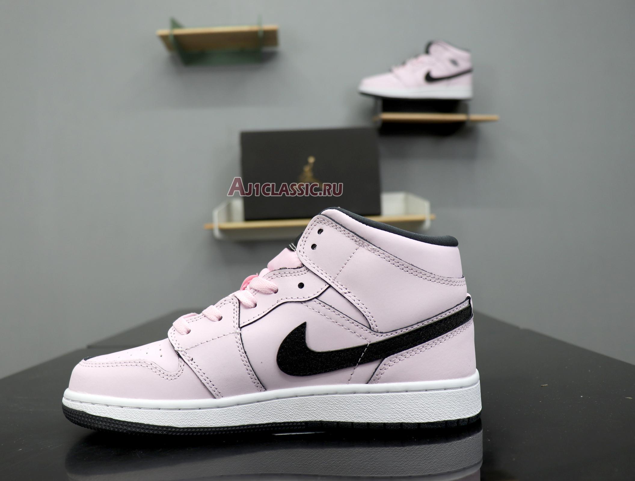 New Air Jordan 1 Mid GS "Pink Foam" 555112-601 Shoes