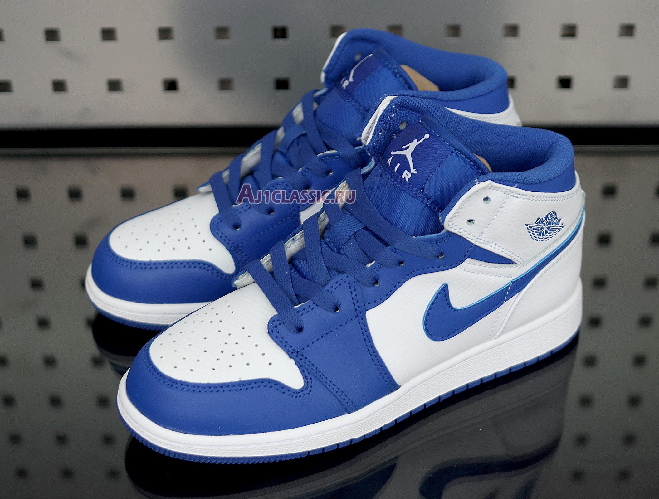 New Air Jordan 1 Mid "Hyper Royal" 554724-114 Shoes