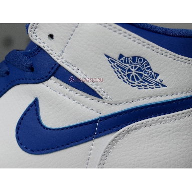Air Jordan 1 Mid Hyper Royal 554724-114 White/White/Hyper Royal Mens Womens Shoes