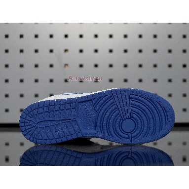 Air Jordan 1 Mid Hyper Royal 554724-114 White/White/Hyper Royal Mens Womens Shoes