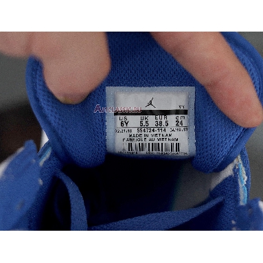 Air Jordan 1 Mid Hyper Royal 554724-114 White/White/Hyper Royal Mens Womens Shoes