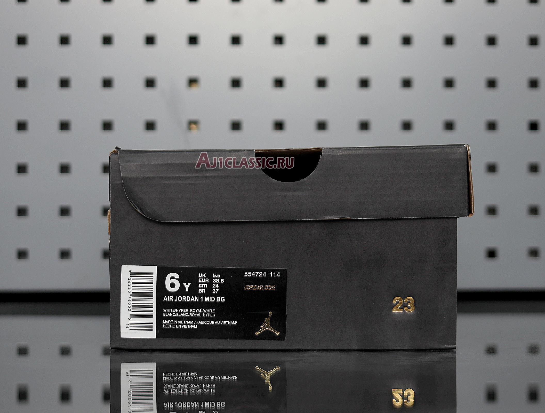 New Air Jordan 1 Mid "Hyper Royal" 554724-114 Shoes