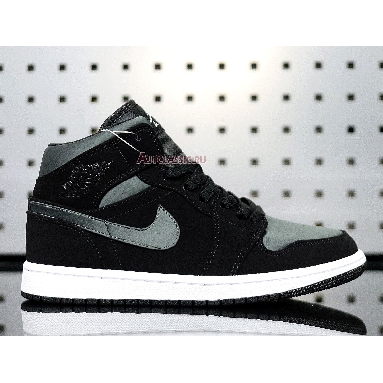 Air Jordan 1 Mid SE Nylon Black Grey 852542-012 Black/Grey Mens Womens Shoes