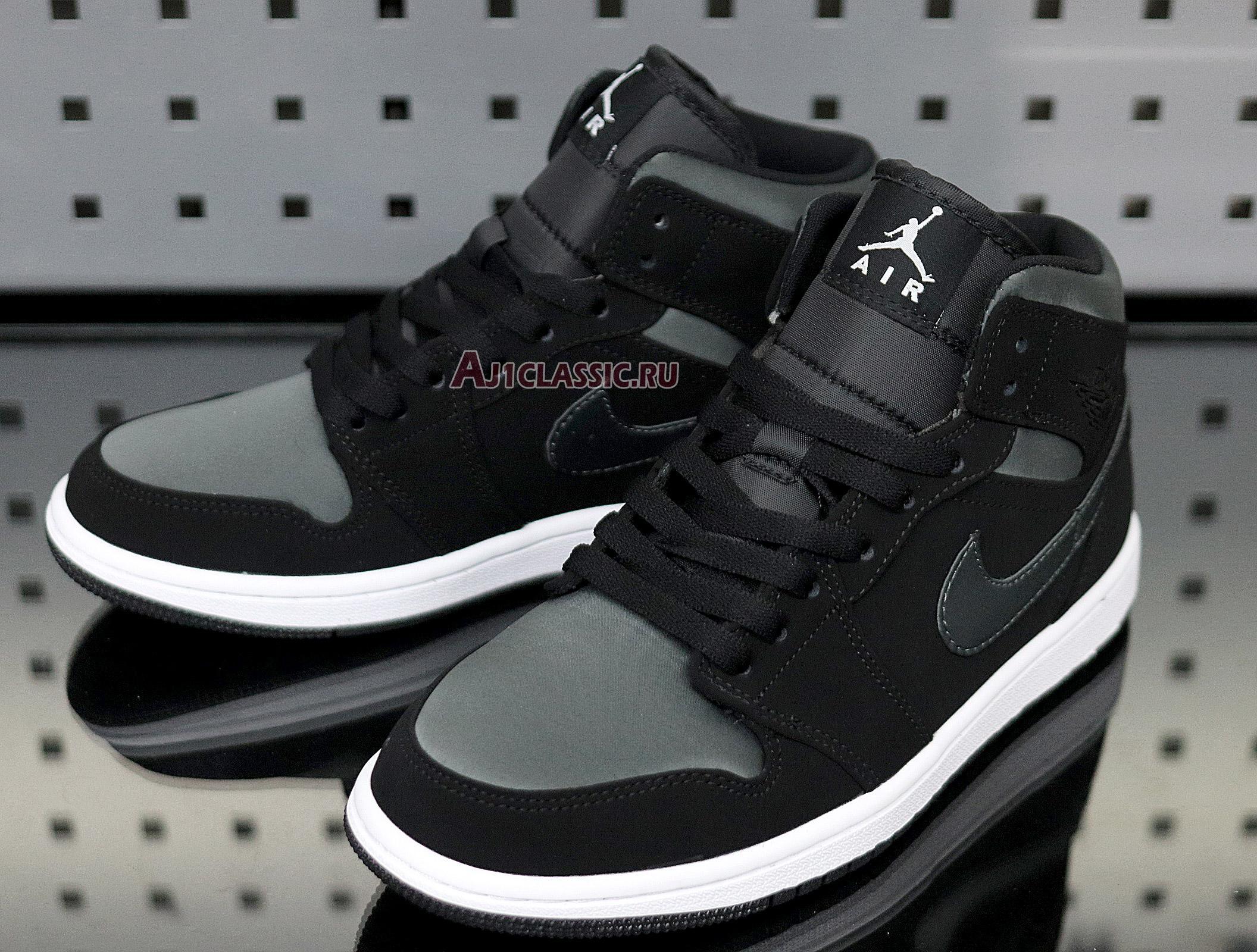 New Air Jordan 1 Mid SE Nylon "Black Grey" 852542-012 Shoes
