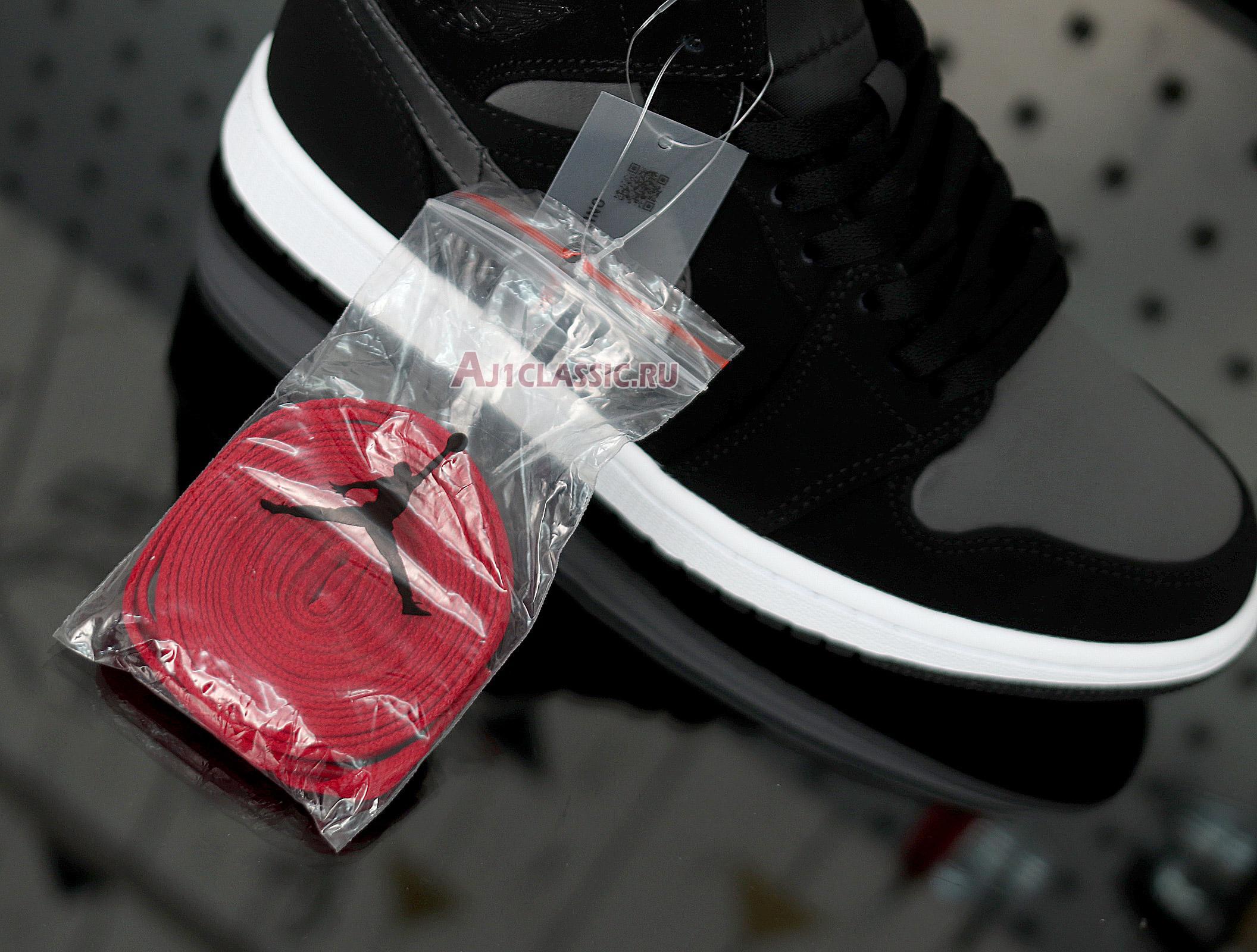 New Air Jordan 1 Mid SE Nylon "Black Grey" 852542-012 Shoes