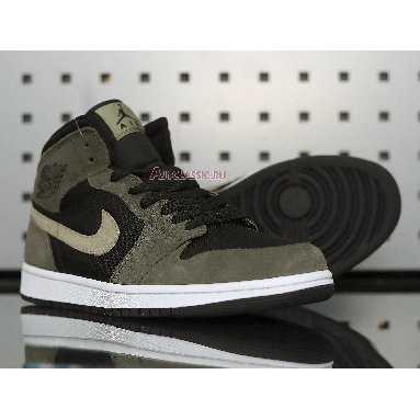 Air Jordan 1 Mid Olive BQ6472-030 Olive/Black/White/Green Mens Womens Shoes