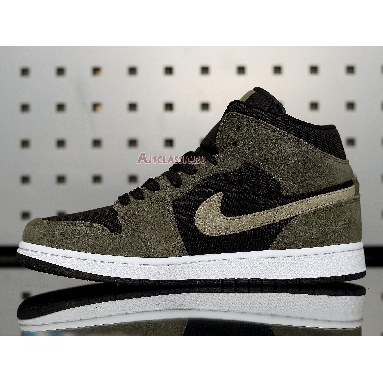 Air Jordan 1 Mid Olive BQ6472-030 Olive/Black/White/Green Mens Womens Shoes