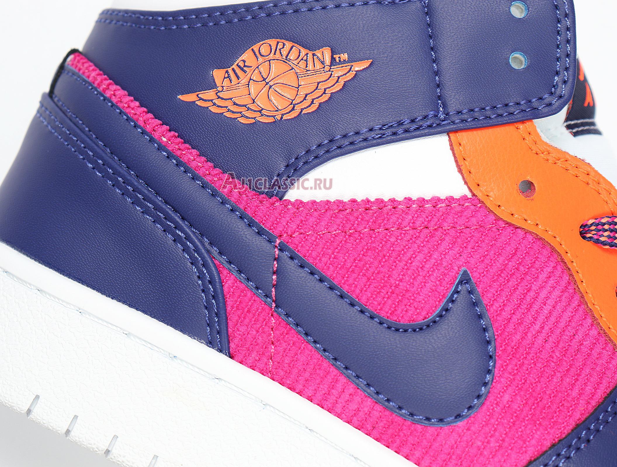 New Air Jordan 1 Mid "Fire Pink" 555112-602 Shoes