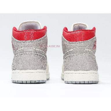 Sneakersnstuff x Air Jordan 1 Mid Past Present Future CT3443-100 Sail/Wolf Grey/Gym Red/White Mens Womens Shoes
