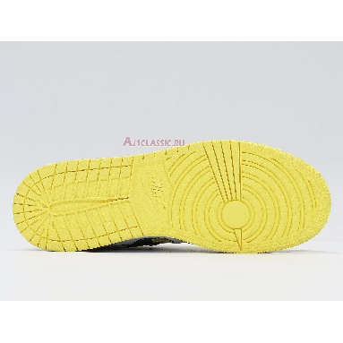 Air Jordan 1 Mid SE Rose Patch - Dynamic Yellow AV5174-700 Dynamic Yellow/Black/White Mens Womens Shoes