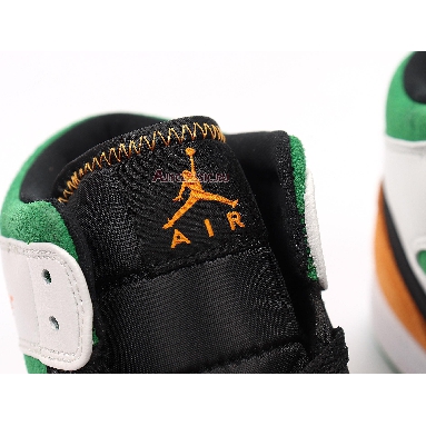 Air Jordan 1 Mid Lucky Green Laser Orange BQ6931-101 White/Laser Orange-Black-Lucky Green Mens Womens Shoes