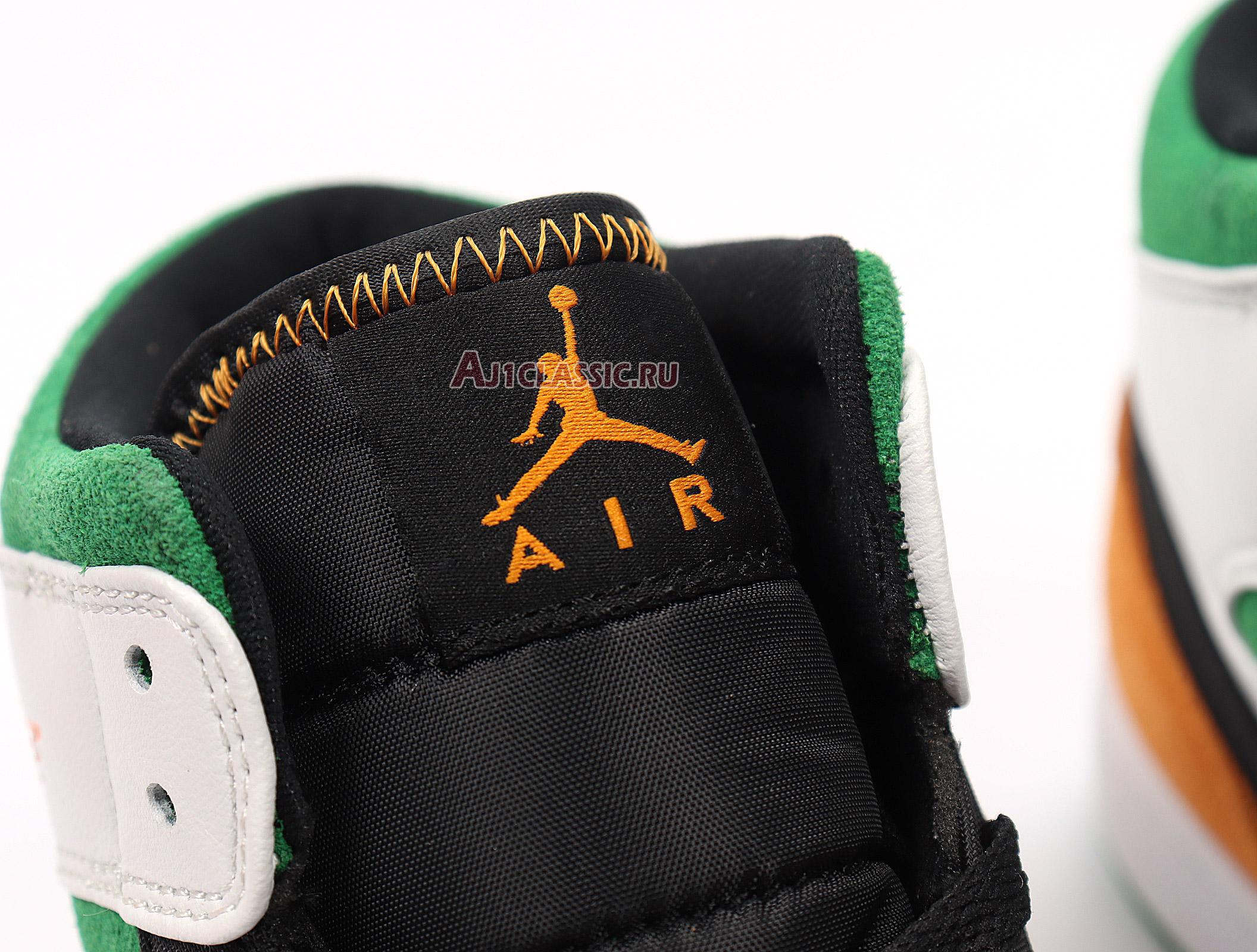 New Air Jordan 1 Mid "Lucky Green Laser Orange" BQ6931-101 Shoes